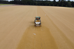 Sand Spreading during polo lawn construction