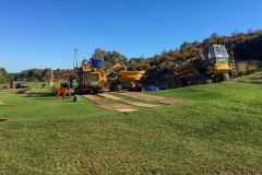Golf course construction and drainage works