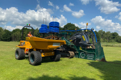 Installation of Drainage using 20/15 Trencher