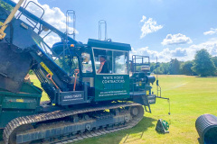 Drainage Trencher in field