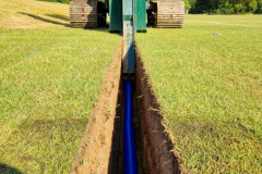 Drainage line cutting