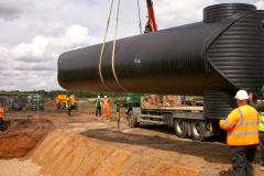 Land drainage install natural sports pitch