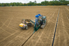 Primary drainage cutting using 20/15 Trencher