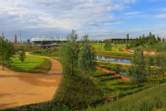 Landscaping civil engineering Queen Elizabeth Park London Olympics