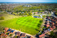 Cricket ground and square construction