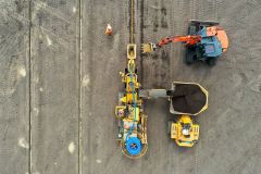 Natural turf sports pitch construction leisure centre