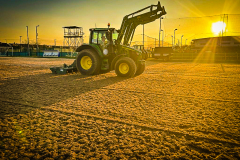 Natural football pitch renovation