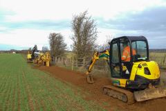 Agricultural pipeline laying