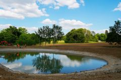 Water engineering lake construction Bletchingdon