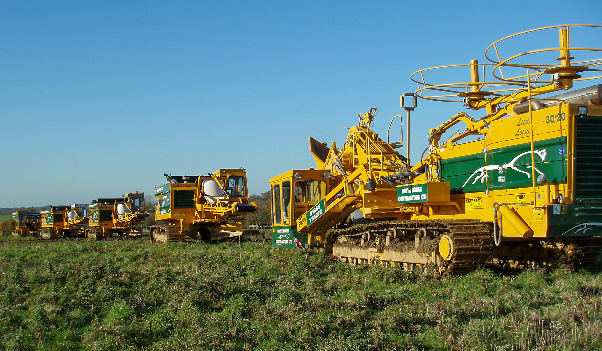 Plant hire white horse contractors drainage and pipeline